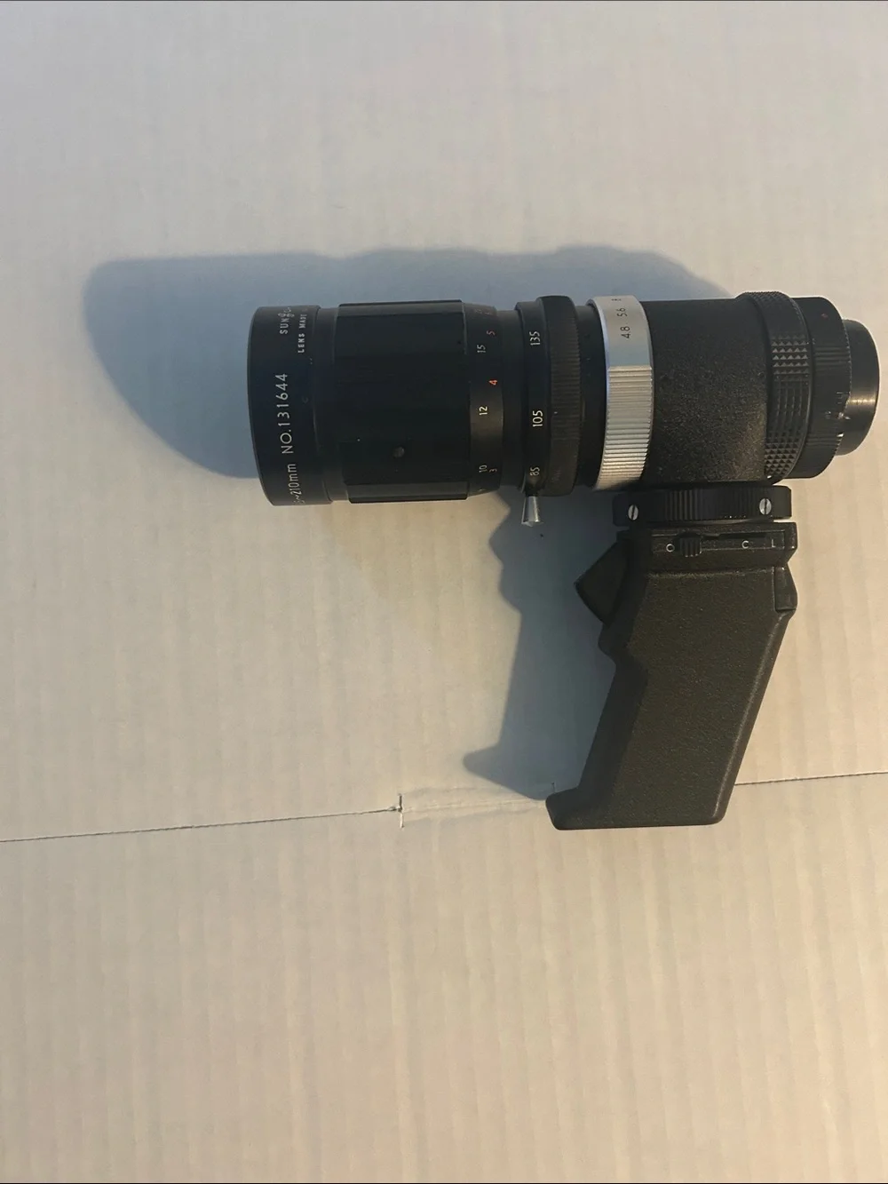 Vintage Black Camera Lens with Grip